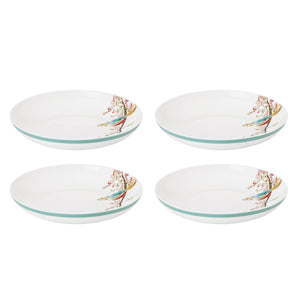 Lenox Chirp Porcelain Pasta Bowl Set Watercolor Bird Motif Dishwasher Safe Dining 897260