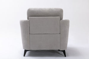 English Elm Callie Three Piece Woven Fabric Living Room Sofa Set with Tufted Cushions B061S00593
