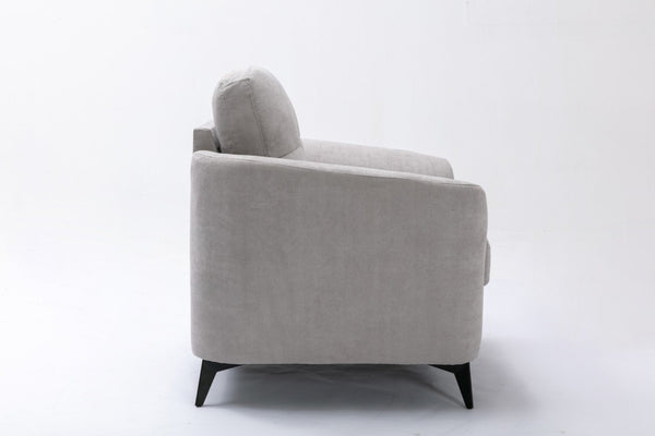 English Elm Callie Three Piece Woven Fabric Living Room Sofa Set with Tufted Cushions B061S00593