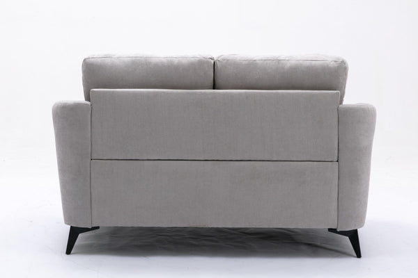 English Elm Callie Three Piece Woven Fabric Living Room Sofa Set with Tufted Cushions B061S00593
