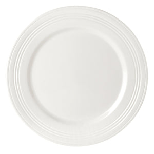 Lenox Tin Can Alley White Porcelain Embossed Dinner Plates Artisan Textured Set of 4 897286