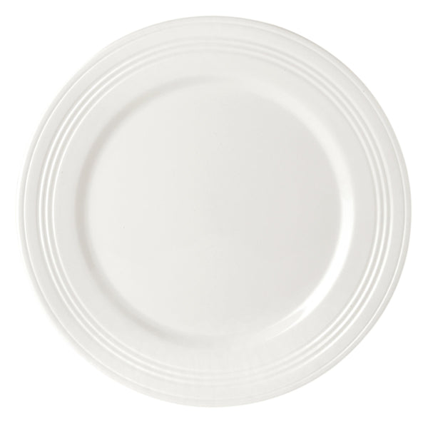 Lenox Tin Can Alley White Porcelain Embossed Dinner Plates Artisan Textured Set of 4 897286