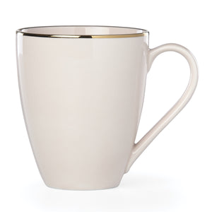Lenox Trianna Blush Porcelain Mug Set of Four with Gold Trim Glam Glaze Finish 897311