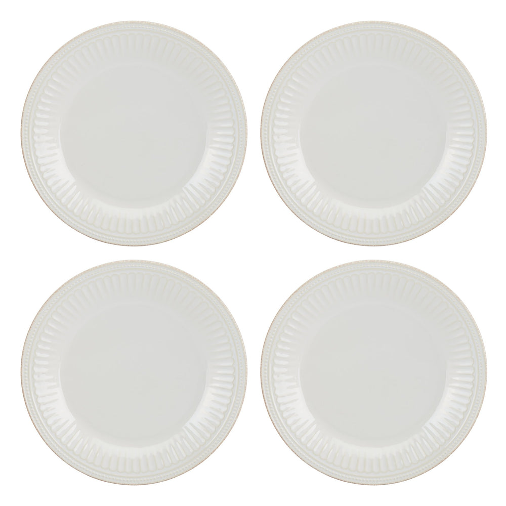Lenox French Perle Groove Stoneware Dinnerware Set Handcrafted Beaded Rim for Everyday Dining 897388
