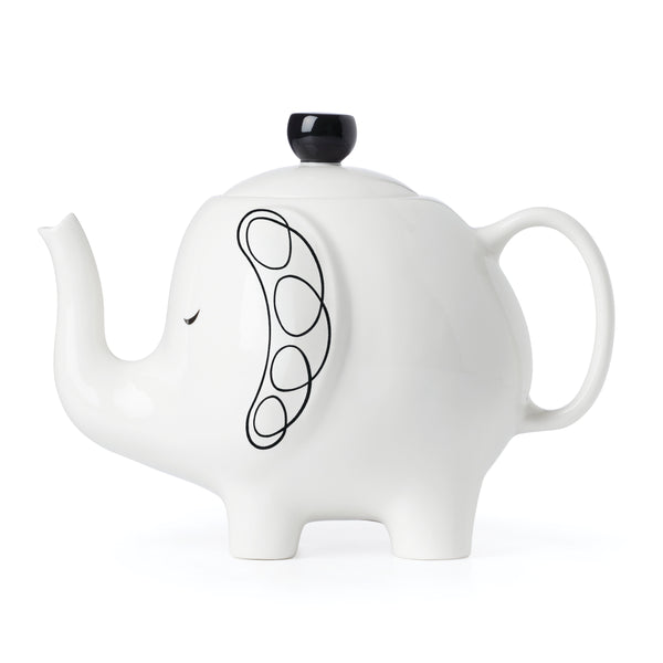 Lenox Wild Things Glazed Porcelain Elephant Teapot Sculptural Whimsical Kitchen Display 897466