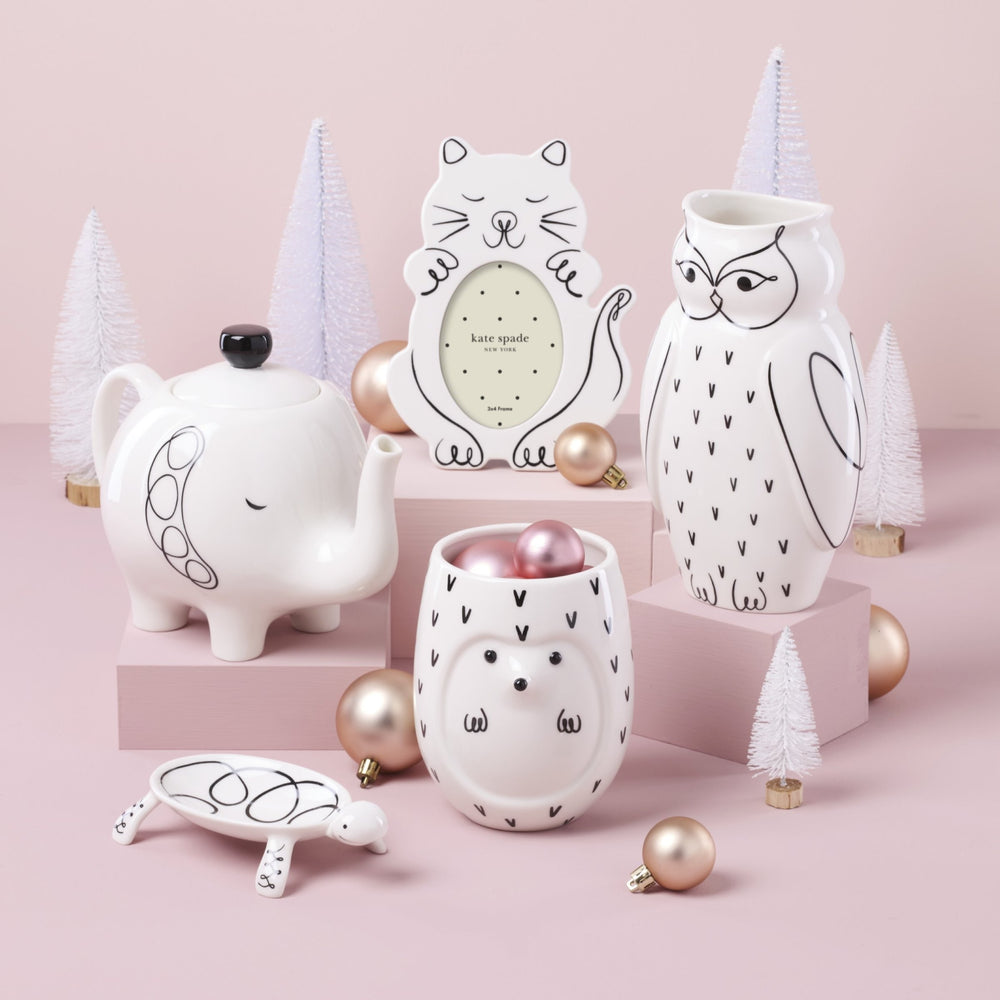 Lenox Wild Things Glazed Porcelain Elephant Teapot Sculptural Whimsical Kitchen Display 897466