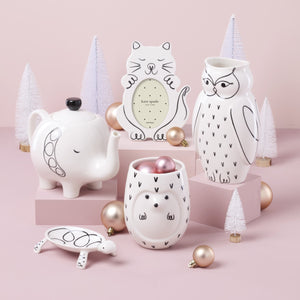 Lenox Wild Things Glazed Porcelain Elephant Teapot Sculptural Whimsical Kitchen Display 897466
