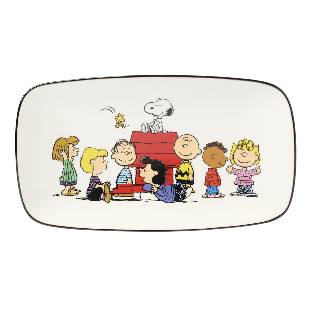 Lenox Chef Snoopy Peanuts Gang Porcelain Appetizer Tray Dishwasher Safe Entertaining Piece 897578
