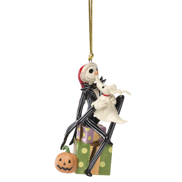 Lenox Licensed Porcelain Christmas Ornament Officially Holiday Tree Collectible with Gold Accent Nightmare Before Christmas Santa Jack Ornament 897598
