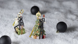 Lenox Licensed Porcelain Christmas Ornament Officially Holiday Tree Collectible with Gold Accent Nightmare Before Christmas Santa Jack Ornament 897598