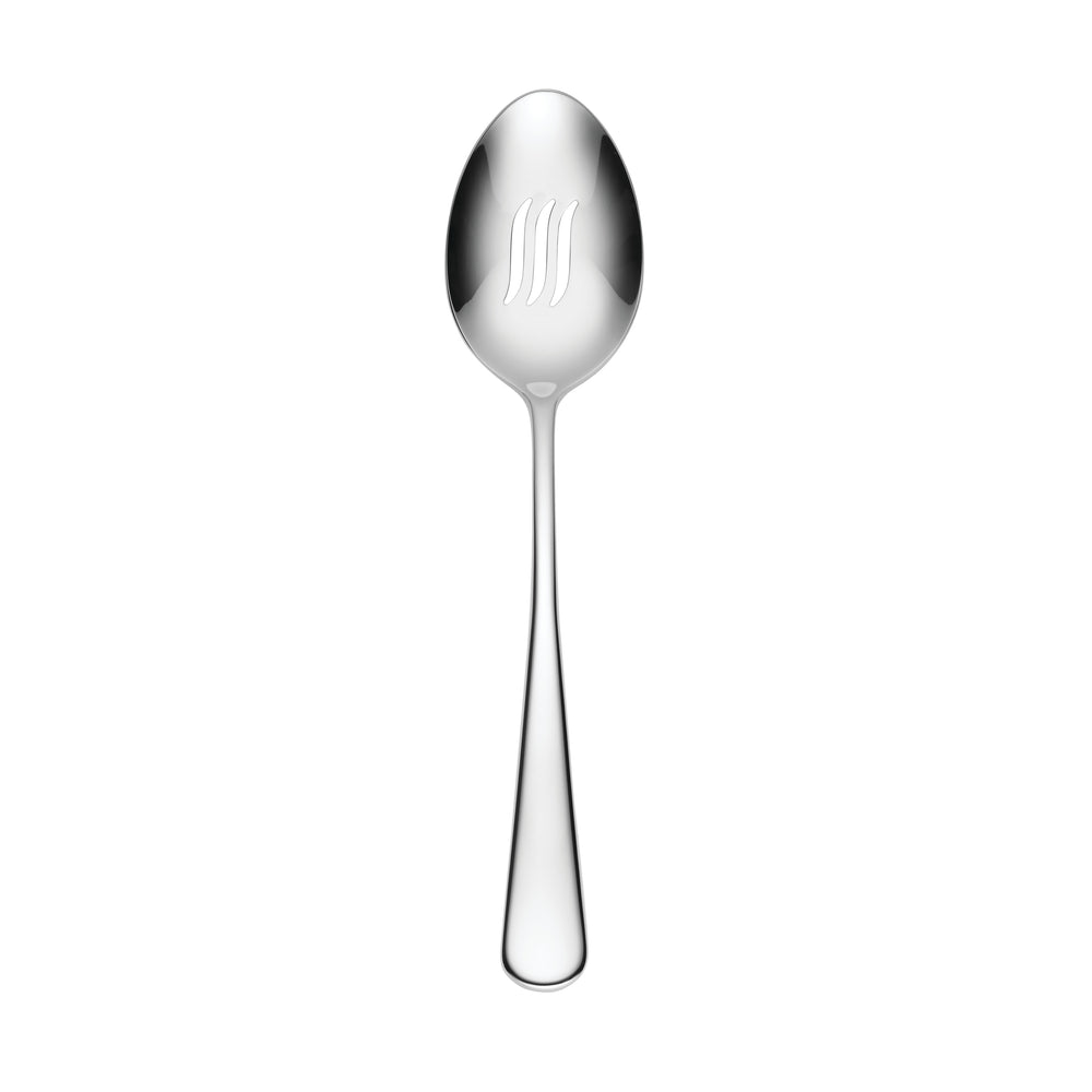 Lenox Chapman Stainless Steel Serving Utensil with Mirror Polish Finish for Elegant Everyday Dining Pierced Serving Spoon 897599