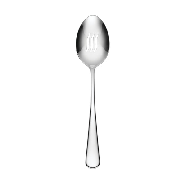 Lenox Chapman Stainless Steel Serving Utensil with Mirror Polish Finish for Elegant Everyday Dining Pierced Serving Spoon 897599