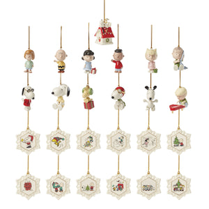 Lenox Peanuts Snoopy Porcelain Christmas Collectible Figurine with Festive Holiday Character Detail Advent Calendar 897745