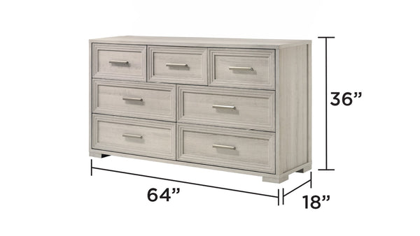 English Elm Colorado King Bedroom Set with Led Upholstered Headboard Rustic Wood 4 Piece Suite B009S02161