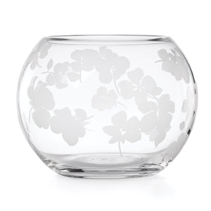 Lenox Spring Pansy Floral Crystal Glass Bowl Petite Arrangement Vase for Home Decor 897763