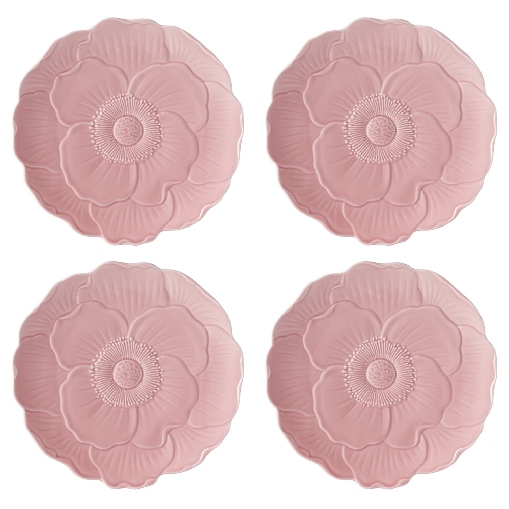 Lenox Butterfly Meadow Porcelain Accent Plates Botanical Floral Set for Elegant Dining Collection Pink 897768