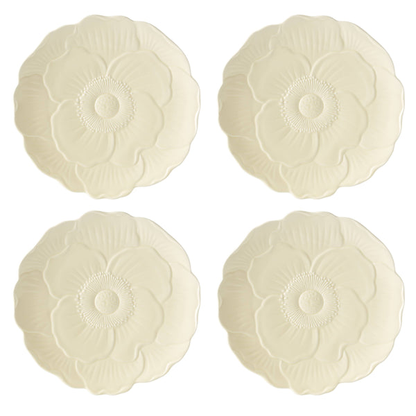 Lenox Butterfly Meadow Porcelain Accent Plates Botanical Floral Set for Elegant Dining Collection Yellow 897770