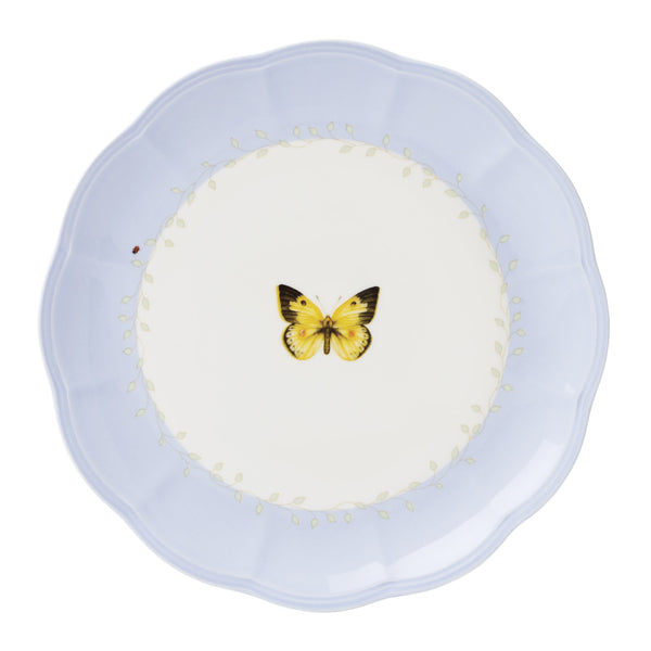 Lenox Butterfly Meadow Pastel Porcelain 18 Piece Dinnerware Set with Botanical Motifs 897801