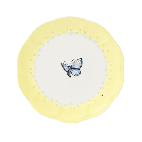 Lenox Butterfly Meadow Pastel Porcelain 18 Piece Dinnerware Set with Botanical Motifs 897801