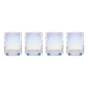 Lenox Tuscany Classics Prismatic Iridescent Weighted Cocktail Glasses for Entertaining Set of 4 897833