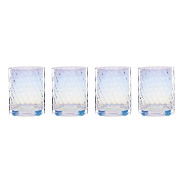 Lenox Tuscany Classics Prismatic Iridescent Weighted Cocktail Glasses for Entertaining Set of 4 897833