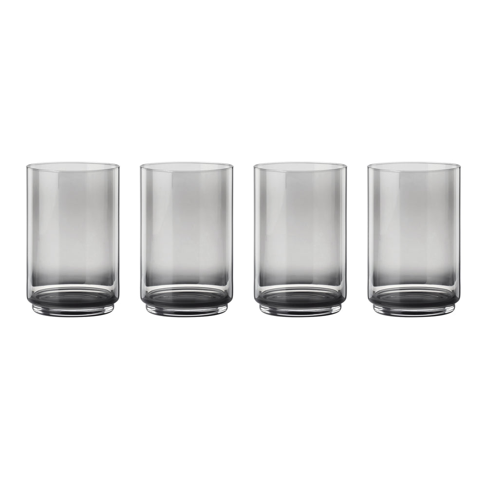 Lenox Tuscany Stackable Crystal Cooler Glasses Set for Elegant Home Bar Casual Entertaining Clear 3.25 x 3.25 x 5 H 897839
