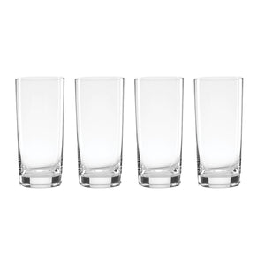 Lenox 5 O'clock Highball Glass Set of 4 Crystal Clear Barware for Cocktails and Everyday Use 897849