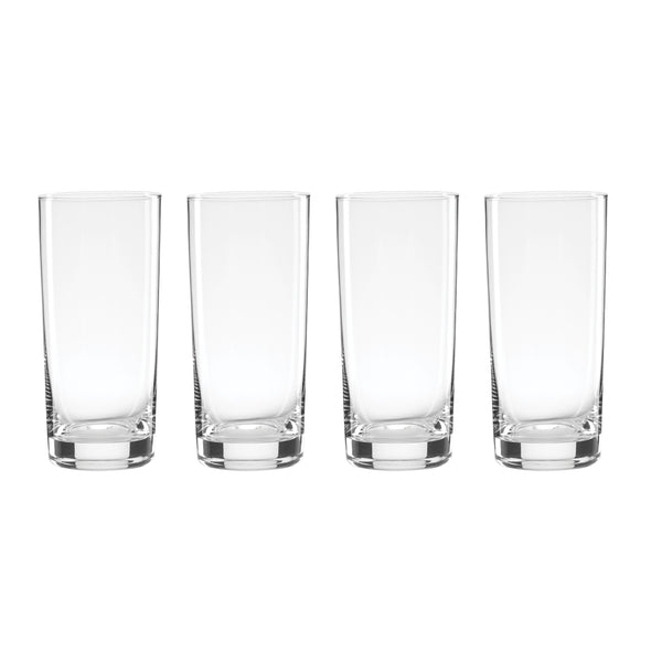 Lenox 5 O'clock Highball Glass Set of 4 Crystal Clear Barware for Cocktails and Everyday Use 897849