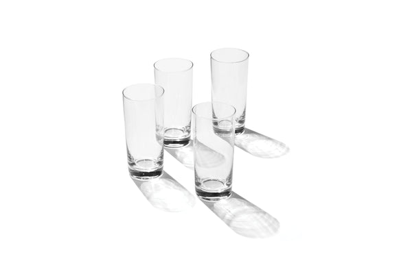 Lenox 5 O'clock Highball Glass Set of 4 Crystal Clear Barware for Cocktails and Everyday Use 897849