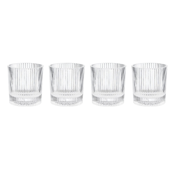 Lenox Wallingford Heavy Walled Cut Crystal Style Cocktail Glasses Set of 4 for Home Bar 897858