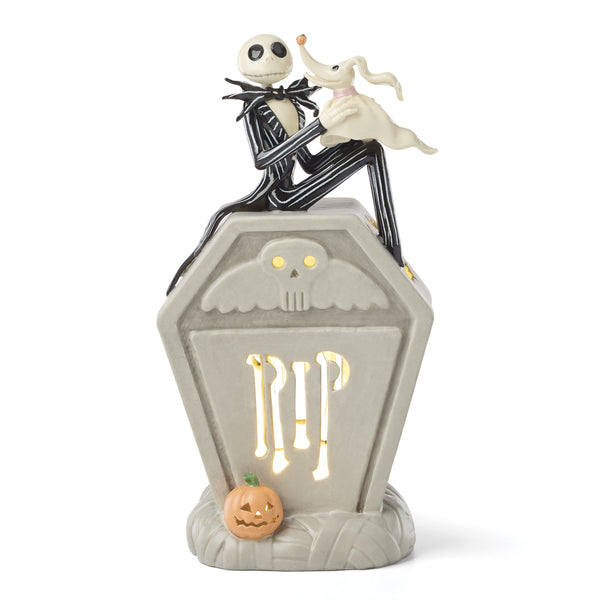 Lenox Nightmare Before Christmas Jack Skellington Porcelain Lit Figurine Holiday Shelf Decor 897877