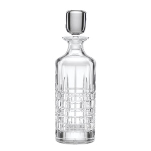 Lenox Deklan Reed and Barton Lead Crystal Decanter with Geometric Crisscross Cut Barware 897891
