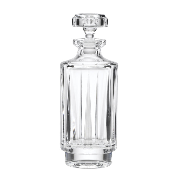 Lenox Estate Reed and Barton Lead Crystal Decanter with Hand-cut Faceted Barware Design 897893