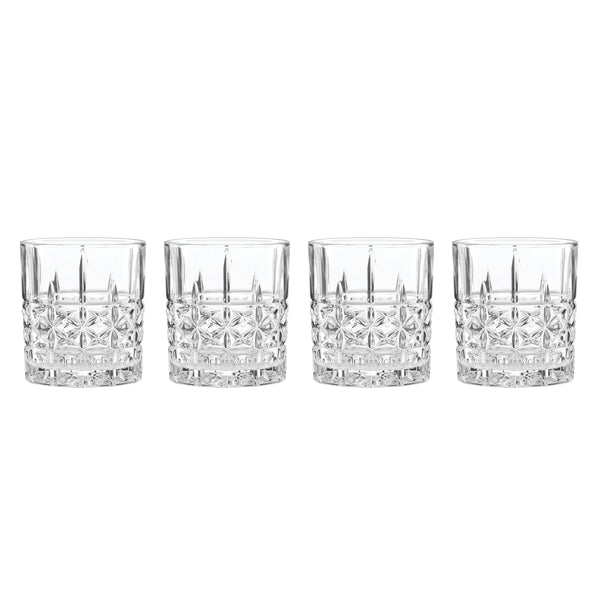 Lenox Apollo Starburst Cut Crystal Glass Set for Elegant Home Bar Entertaining 897895
