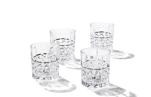 Lenox Apollo Starburst Cut Crystal Glass Set for Elegant Home Bar Entertaining 897895