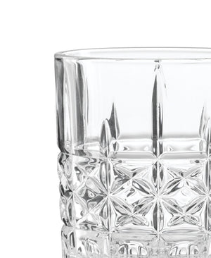 Lenox Apollo Starburst Cut Crystal Glass Set for Elegant Home Bar Entertaining 897895