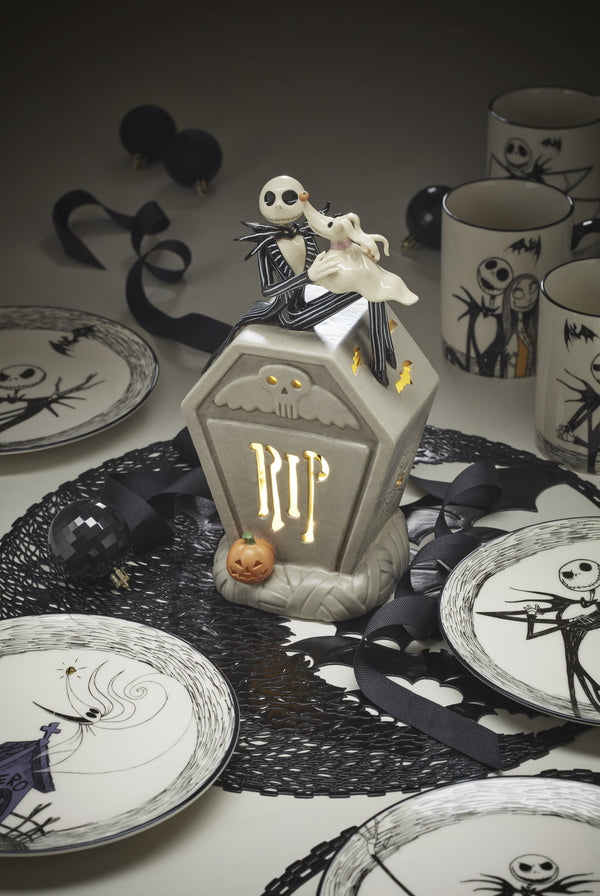 Lenox Nightmare Before Christmas Porcelain Accent Plates Jack Skellington Holiday Set of 4 897907