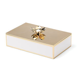 Lenox Make It Pop Kate Spade Steel Floral Keepsake Trinket Box for Stylish Vanity Decor Display Multi 897932