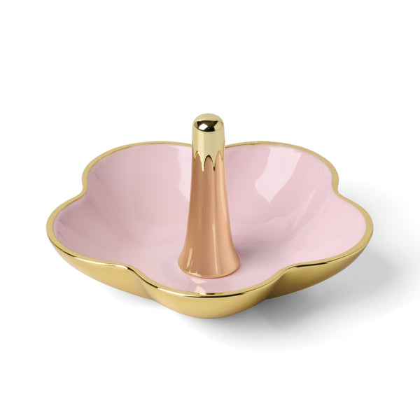 Lenox Make It Pop Kate Spade Goldplate Floral Ring Dish Elegant Vanity Jewelry Accent Tray Pink 897935