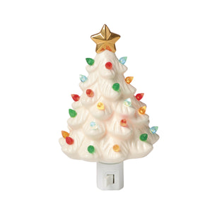 Lenox Treasured Traditions Porcelain Acrylic Christmas Tree Night Light Tabletop Seasonal Accent 897959