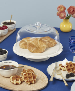 Lenox What a Treat Porcelain Cake Stand with Lid Platter Bowl for Festive Entertaining 897994