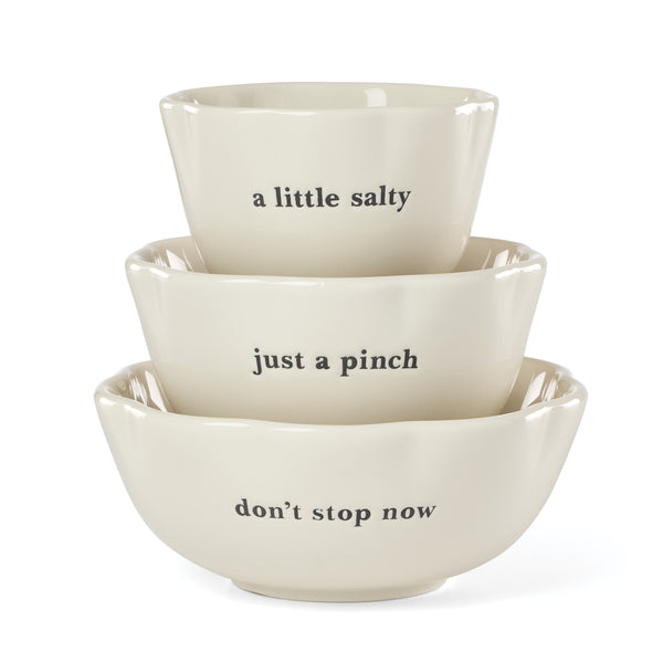 Lenox What a Treat Glazed Porcelain Nesting Bowls Set of 3 Scalloped Whimsical Design 897998