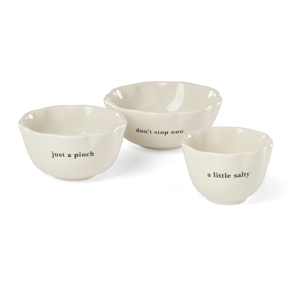 Lenox What a Treat Glazed Porcelain Nesting Bowls Set of 3 Scalloped Whimsical Design 897998