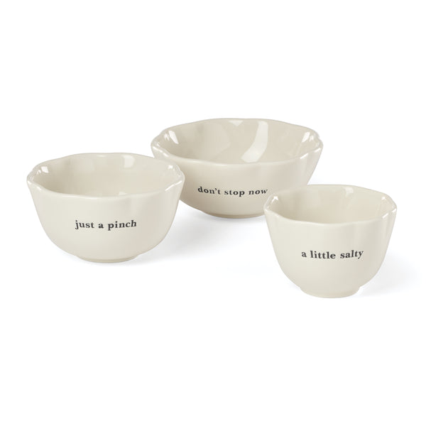 Lenox What a Treat Glazed Porcelain Nesting Bowls Set of 3 Scalloped Whimsical Design 897998