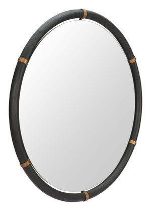 Zuo Modern Brile Mirror - Modern Black Finish Fir Wood & Glass Design For Stylish Hospitality Spaces Black Fir Wood,Glass 110722-zuo-modern