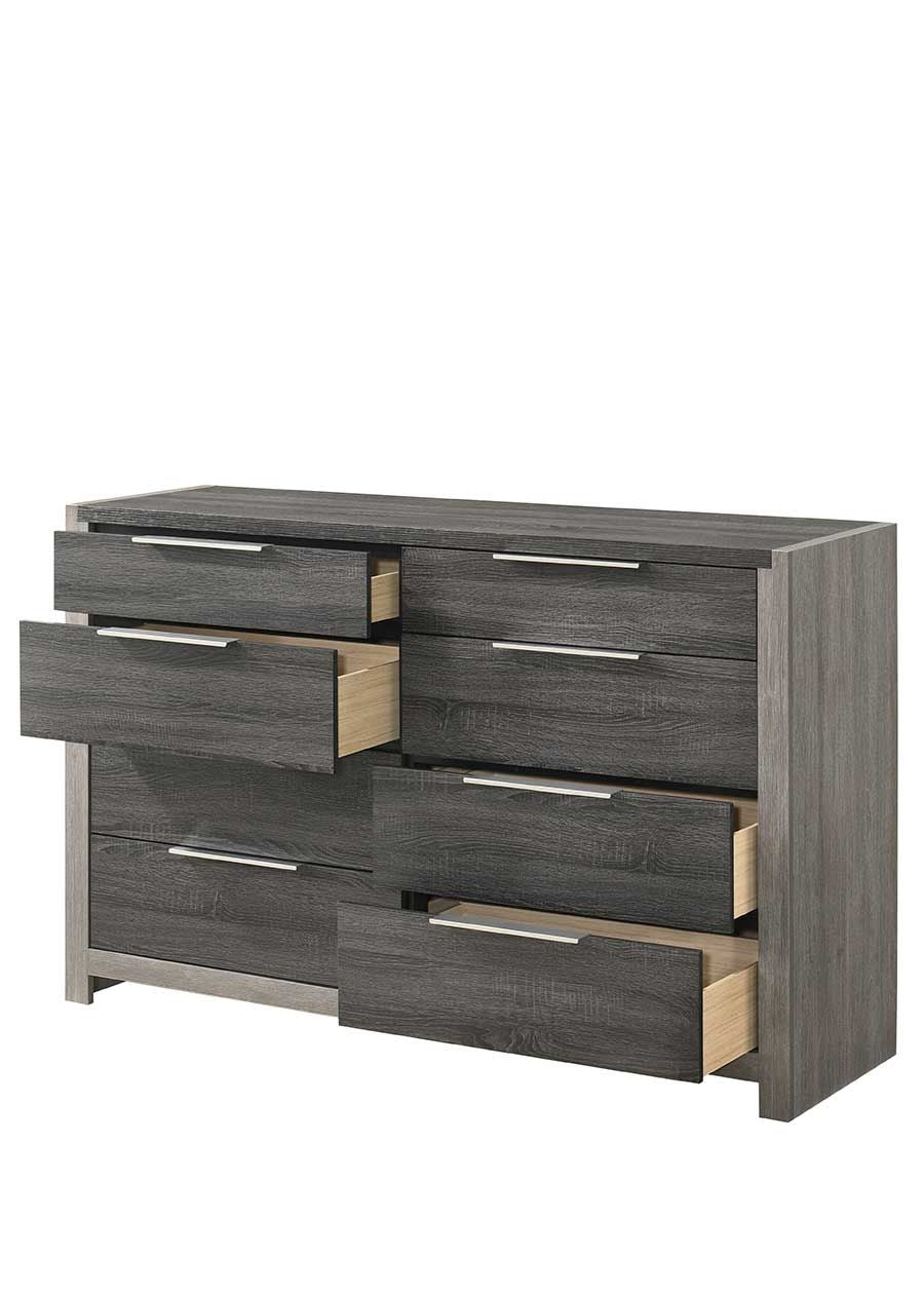 English Elm Jehoram Eight-Drawer Contemporary Dresser with Durable Composite Wood, Full-Extension Dovetail Drawers - Sleek Finish and 70lb Top Capacity Gray 66.7 L x 42.6 W x 18.9 H B2726P289088