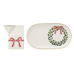 Lenox Be Jolly Kate Spade Porcelain Holiday Cookie Plate Festive Christmas Serving Dish 898006