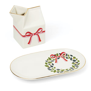 Lenox Be Jolly Kate Spade Porcelain Holiday Cookie Plate Festive Christmas Serving Dish 898006
