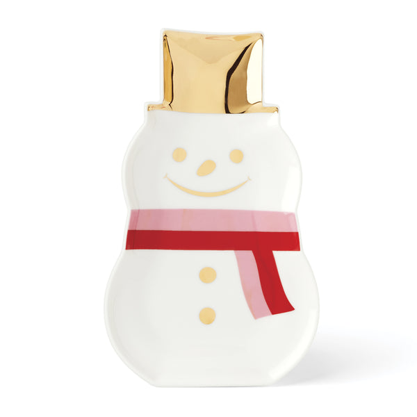 Lenox Be Jolly Kate Spade Porcelain Snowman Candy Dish Festive Holiday Table Accent 898007