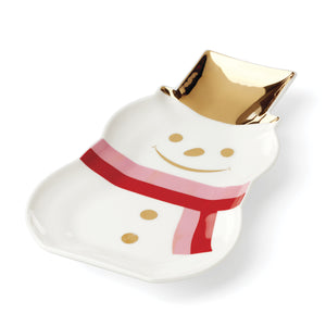 Lenox Be Jolly Kate Spade Porcelain Snowman Candy Dish Festive Holiday Table Accent 898007